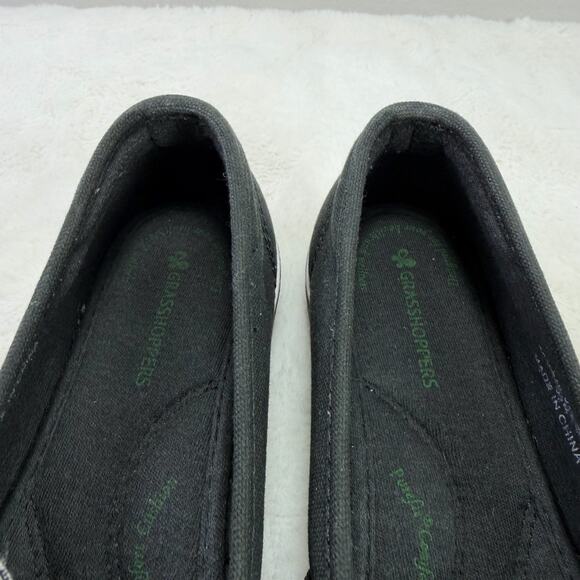 Grasshoppers Black Canvas Lace-Up Flats Women’s Sneakers Size 5.5 - Picture 9 of 10